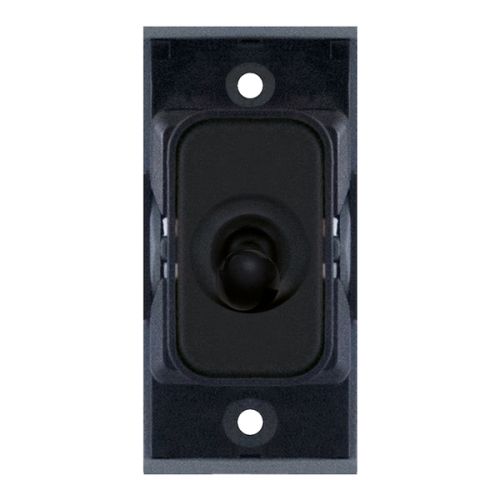 SGRID360-319 10 Amp Intermediate Toggle Switch Module – Matt Black with Black Insert