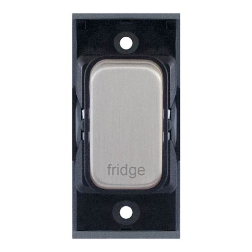 Grid switch module - 20A DP switch engraved "fridge" by Meteor Electrical 