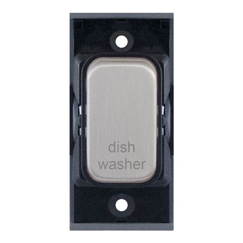 Grid switch module - 20A DP switch engraved "dish washer" by Meteor Electrical 