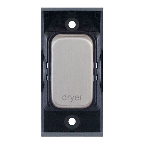 Grid switch module - 20A DP switch engraved "dryer" by Meteor Electrical 