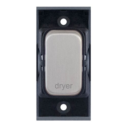 Grid switch module - 20A DP switch engraved "dryer" by Meteor Electrical 