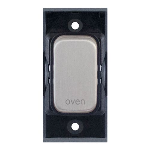 Grid switch module - 20A DP switch engraved "oven" by Meteor Electrical 