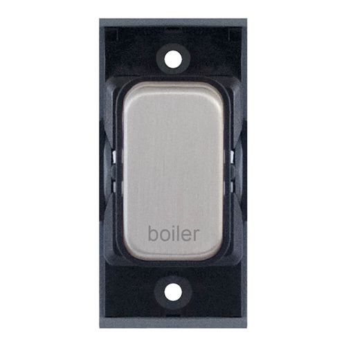 Grid switch module - 20A DP switch engraved "boiler" by Meteor Electrical 