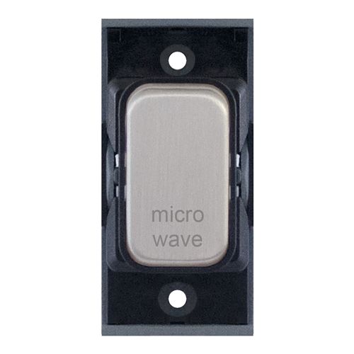 Grid switch module - 20A DP switch engraved "mirco wave" by Meteor Electrical 