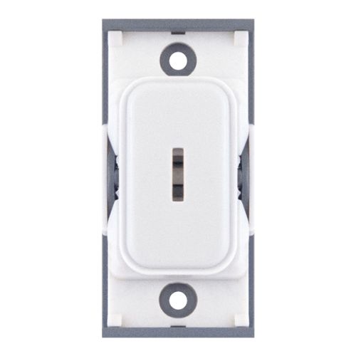 SGRID360-4 10 Amp DP Key Switch Module – White with White Insert