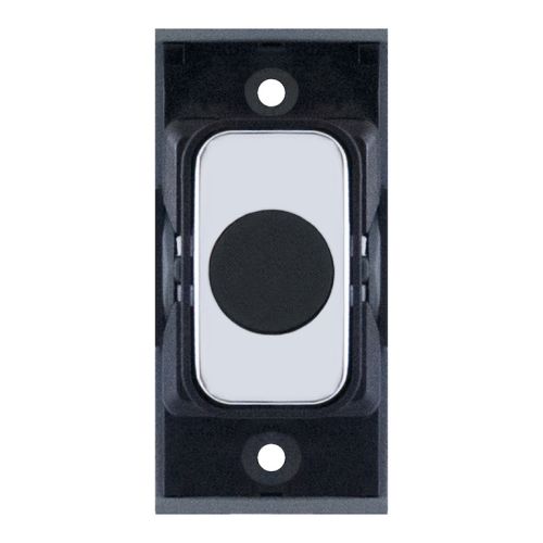 SGRID360-439 20 Amp Cable Outlet Modular Switch – Polished Chrome with Black Insert