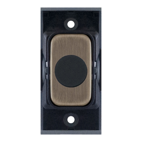 Selectric 20A Cable Outlet Modular Switch Antique Brass with Black Insert