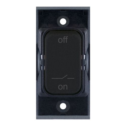 SGRID360-454 10 Amp Fan Isolator Modular Switch – Matt Black with Black Insert