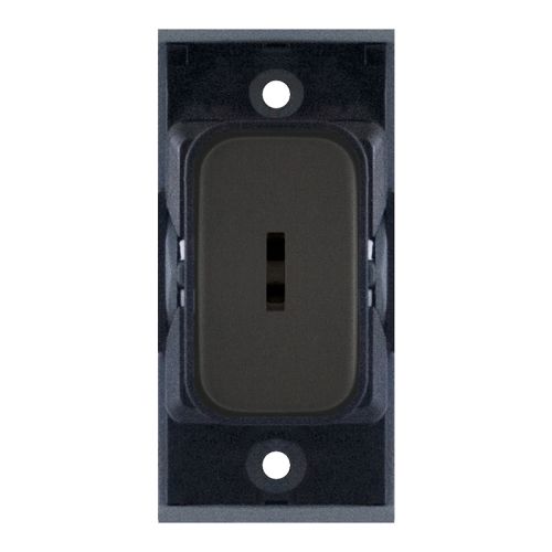 SGRID360-460 10 Amp DP Key Switch Module – Dark Bronze with Black Insert