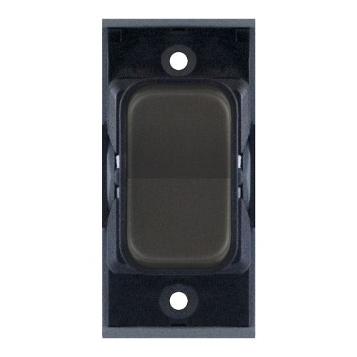 SGRID360-466 20 Amp Centre Off Retractive Modular Switch – Dark Bronze with Black Insert