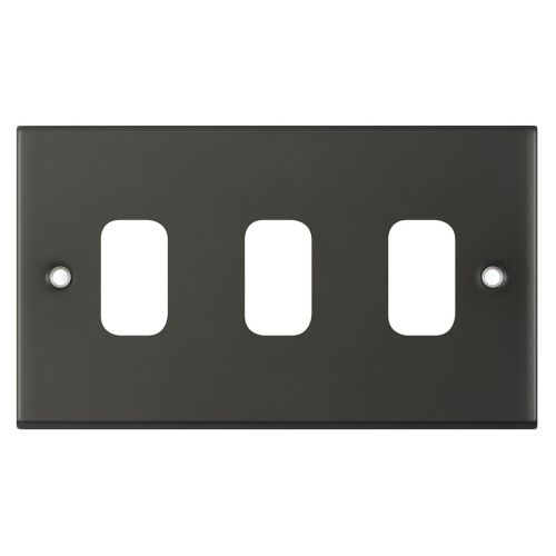 Selectric 3 Aperture Modular Plate 5M Dark Bronze