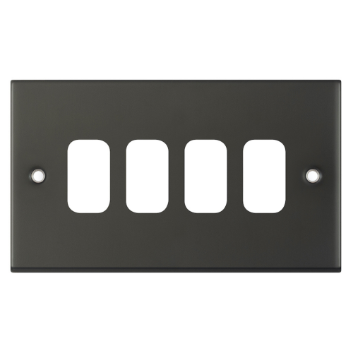 Selectric 4 Aperture Modular Plate 5M Dark Bronze