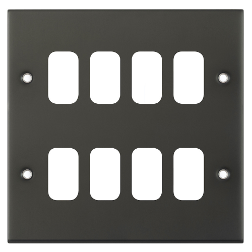 Selectric 8 Aperture Modular Plate 5M Dark Bronze