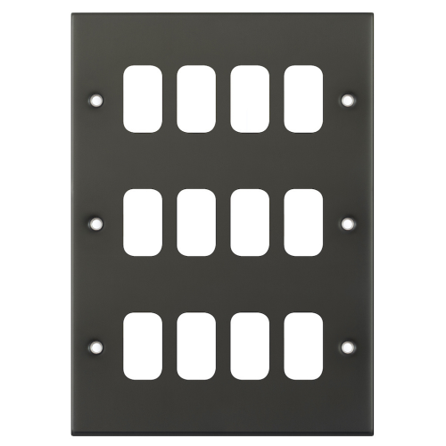 Selectric 12 Aperture Modular Plate 5M Dark Bronze