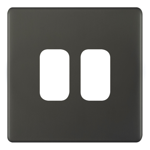Selectric 2 Aperture Modular Plate 5M-PLUS Dark Bronze