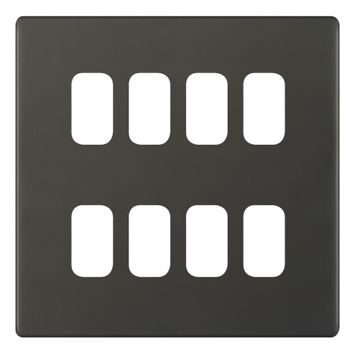 Selectric 8 Aperture Modular Plate 5M-PLUS Dark Bronze