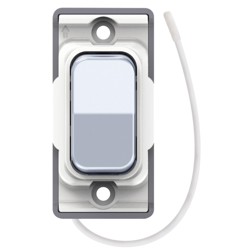 Selectric Retractive On / Off Switch Polished Chrome with White Insert
