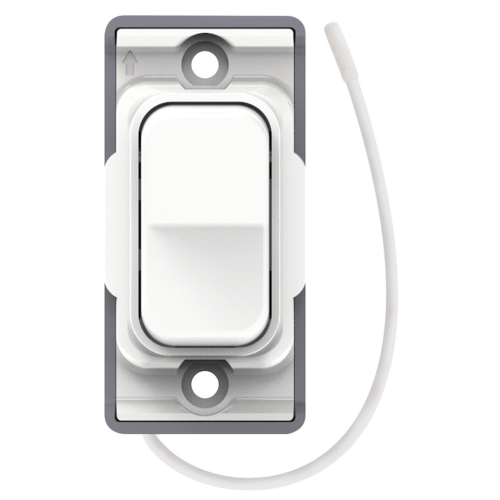 Selectric Retractive On / Off Switch Matt White with White Insert