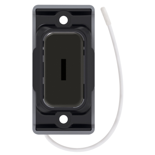 Selectric Push On / Off Emergency Key Switch Dark Bronze w/ Black Insert