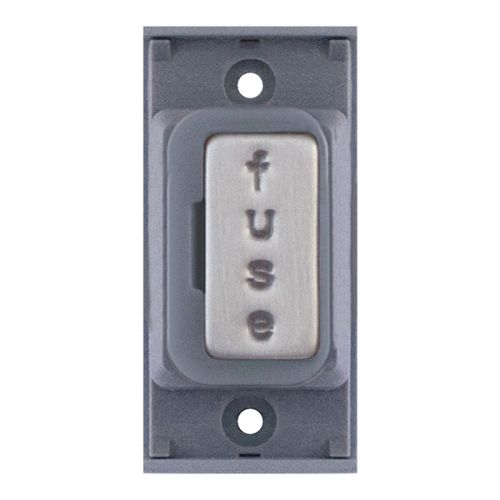 SGRID360-66 13 Amp Fused Connection Unit – Satin Chrome with Grey Insert