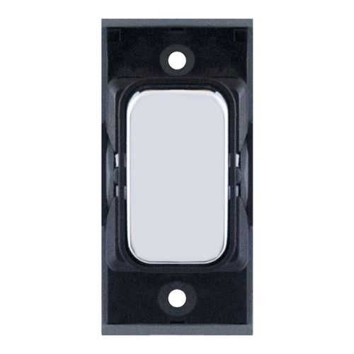 SGRID360-86 10 Amp 2 Way Modular Switch – Polished Chrome with Black Insert