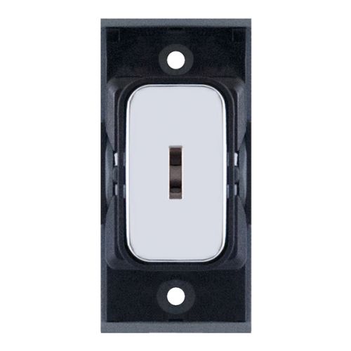 SGRID360-88 10 Amp DP Key Switch Module – Polished Chrome with Black Insert