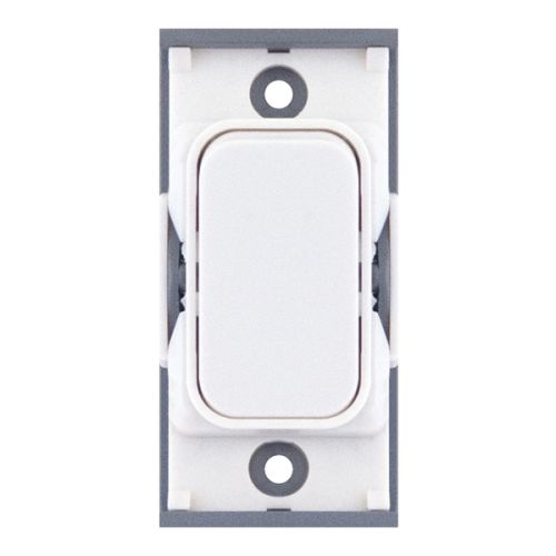 SGRID360-9 20 Amp SP 2 Way Modular Switch – White with White Insert