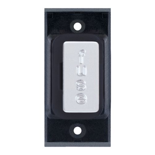 SGRID360-96 13 Amp Fused Connection Unit – Polished Chrome with Black Insert