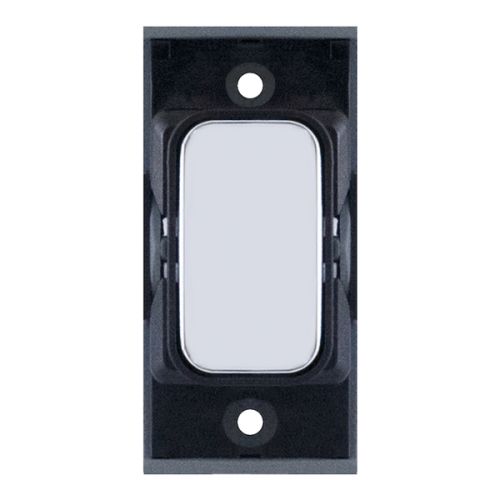 SGRID360-97 Blanking Module – Polished Chrome with Black Insert