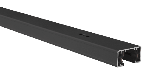 Kosnic 1 circuit track 1.5m inc. endcap, live end & I joint, black
