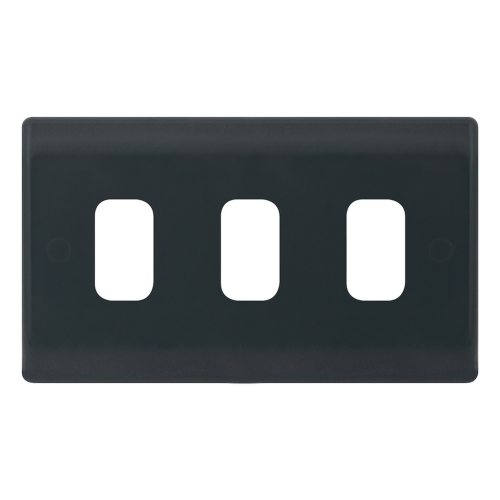 Selectric 3 Aperture Modular Plate Part M Grey