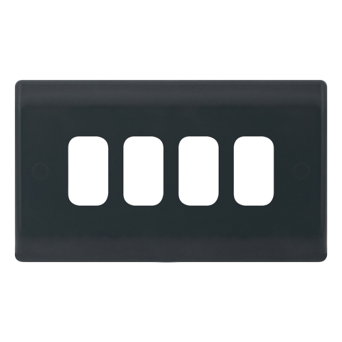 Selectric 4 Aperture Modular Plate Part M Grey