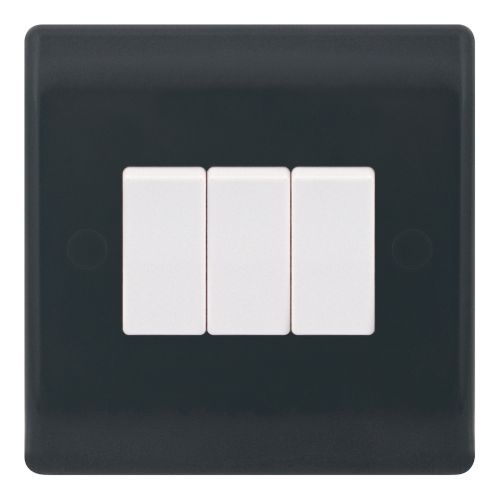 10 Amp Plate Switch – 3 Gang 2 Way – X-Rated – Part M