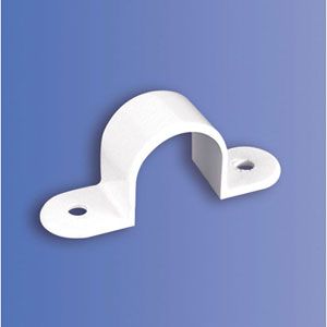 25mm PVC Plain Saddle Per 100 (DSS3 WH)