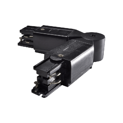 Kosnic 3 circuit track adjustable corner connector black