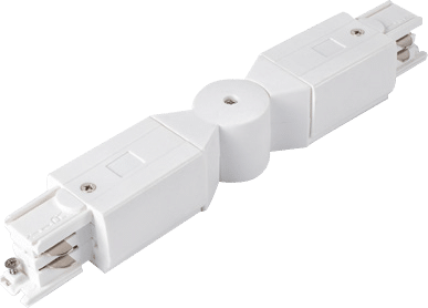 Kosnic 3 circuit track adjustable corner connector white