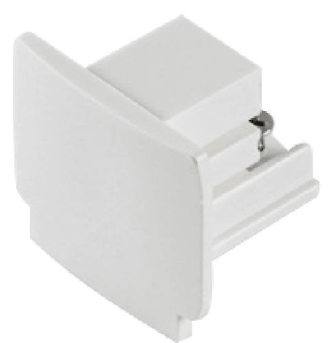 Kosnic T3 End cap for surface mount, white