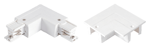 Kosnic T3 L Connector + cap for recessed mount, white