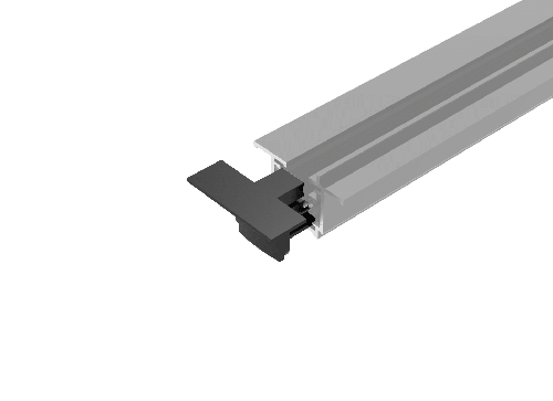 Kosnic T3 End cap for recessed mount, black
