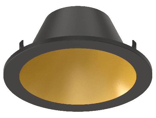 Kosnic Telica 2 interchangeable black bezel & brass reflector
