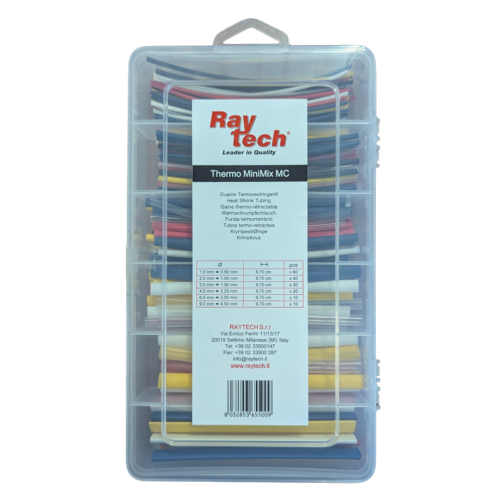 RAY TECH Colour Thermo Mini Mix Pre-Cut Heat Shrink Sheaths Kit