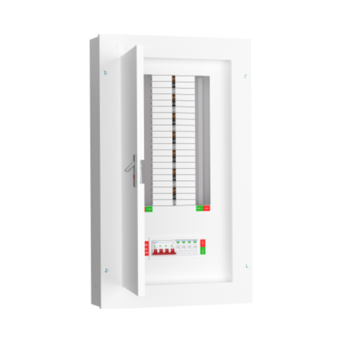 Live 14 Way Three Phase Board c/w 125A Main Switch Incomer+4P20KA-40KA Surge Device