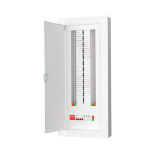 Live 24 Way Three Phase Board c/w 125A Main Switch Incomer+4P20KA-40KA Surge Device