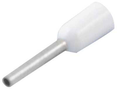 Unicrimp Bootlace Ferrule Single 0.5mm White