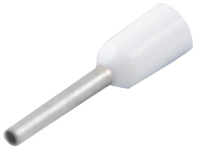 Unicrimp Bootlace Ferrule Single 0.5mm White