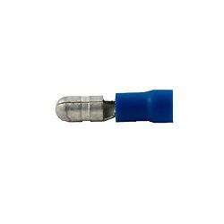 Unicrimp QBAB4M Blue 4.0mm Male Bullet Connector (Pack Of 100)