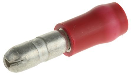 Unicrimp QRAB4M Red 4.0mm Male Bullet Connector (Pack Of 100)