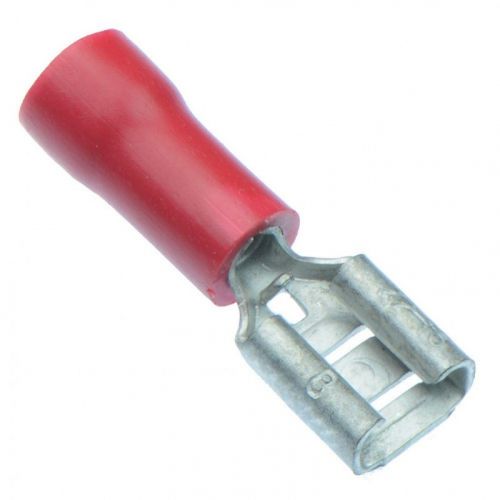 Unicrimp QRPO63F 6.3mm Red Pre Insulated Fast On Female Tab-100