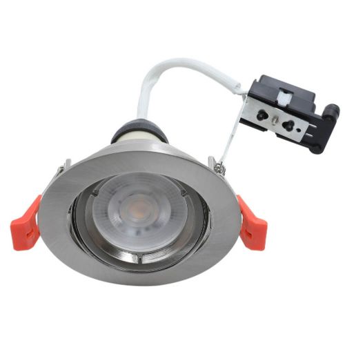 GU10 Downlight Die Cast Tilt - Satin Chrome by Meteor Electrical 