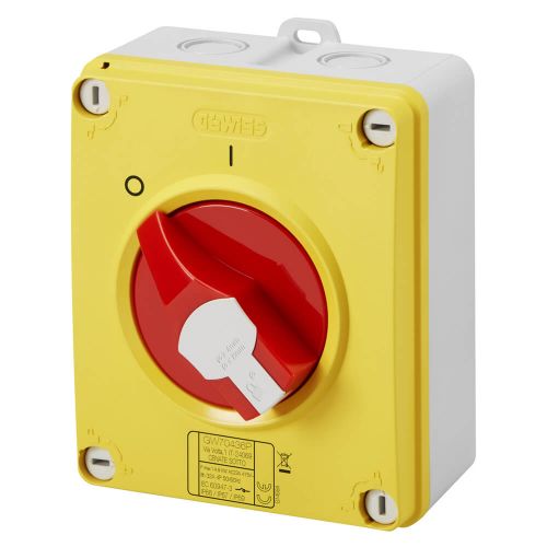 16A 4P Rotary Isolator IP69 by Meteor Electrical 